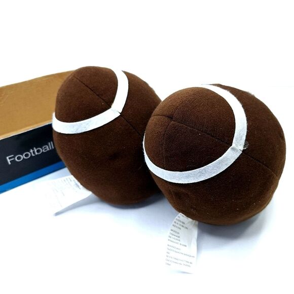 NFL NCAA Stuffed Football Footballs Bookends (Set of 2) - Picture 4 of 6